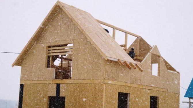 Как построить дом из OSB своими руками Строительство дома из фанеры осб